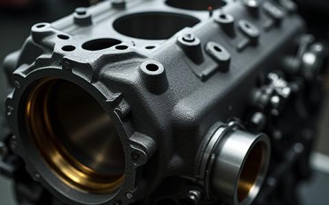 Componente motore su misura forgiato con precisione, finitura metallica